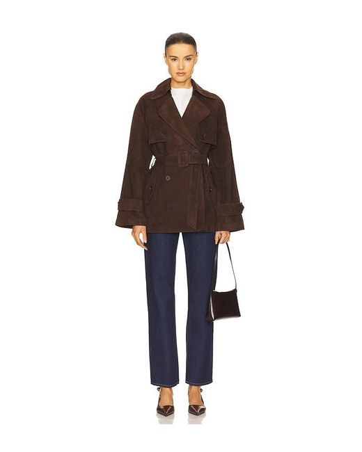 L'academie Brown 'Academie Elae Suede Jacket
