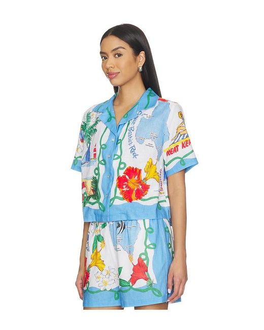 Seafolly Blue Viva Vacation Shirt