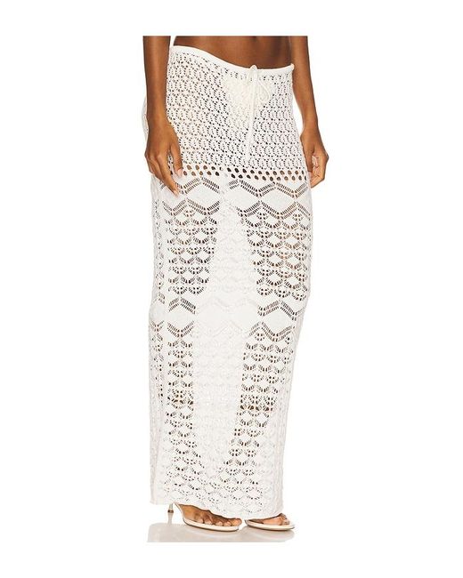 MORE TO COME White Maria Maxi Skirt