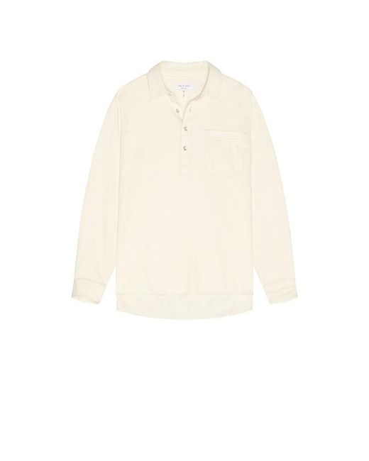 Rag & Bone Natural Popover Shirt for men
