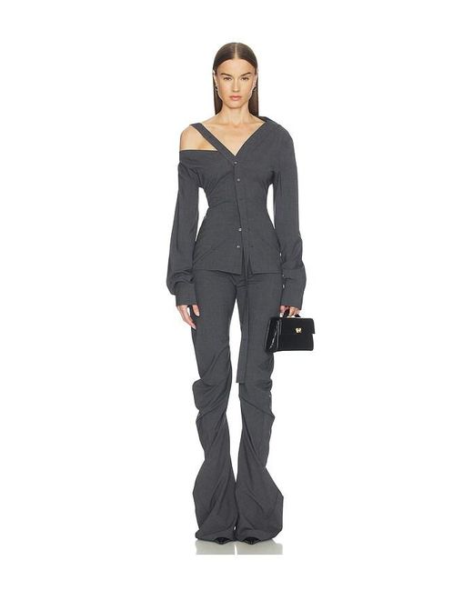 Jade Cropper Blue Twisted Trouser
