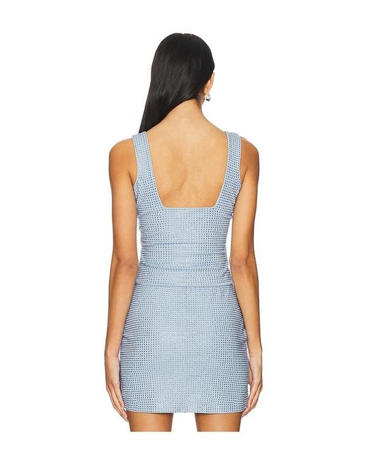 GOOD AMERICAN Blue Crystal Tank