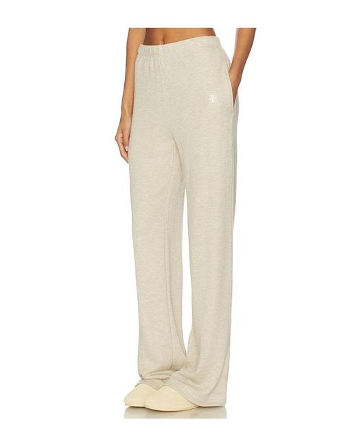 ÉTERNE White Oversized Wide Leg Sweatpant
