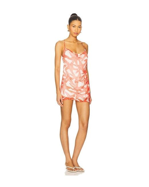 Amanda Uprichard Orange Audria Skort Romper