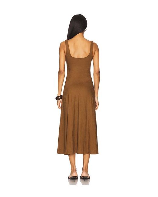 Tularosa Brown Carley Midi Dress