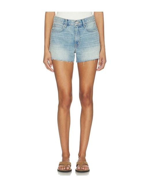 SLVRLAKE Denim Blue Clara Relaxed Mini Short