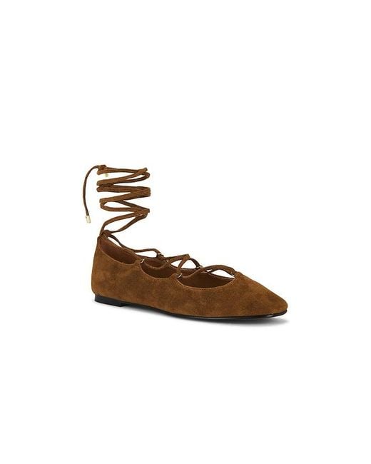 Madewell Brown Greta Lace Up Flat