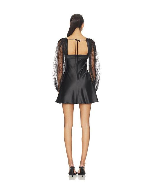 MAJORELLE Black Celeste Mini Dress