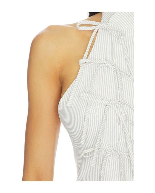 ALL THE WAYS White Shelbie Halter Top