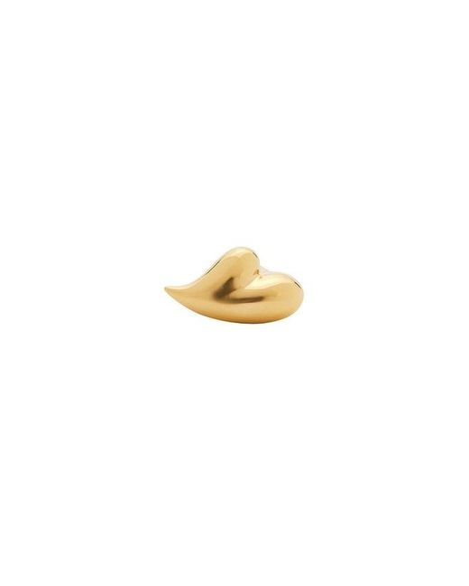 Jenny Bird White Puffy Heart Ring
