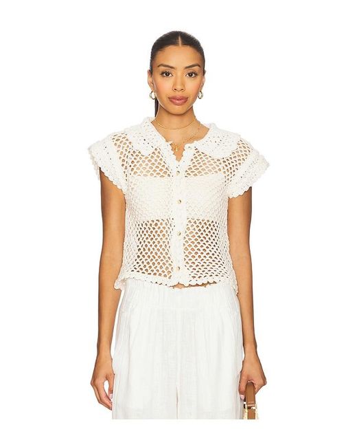 Free People Lily クロシェトップス White