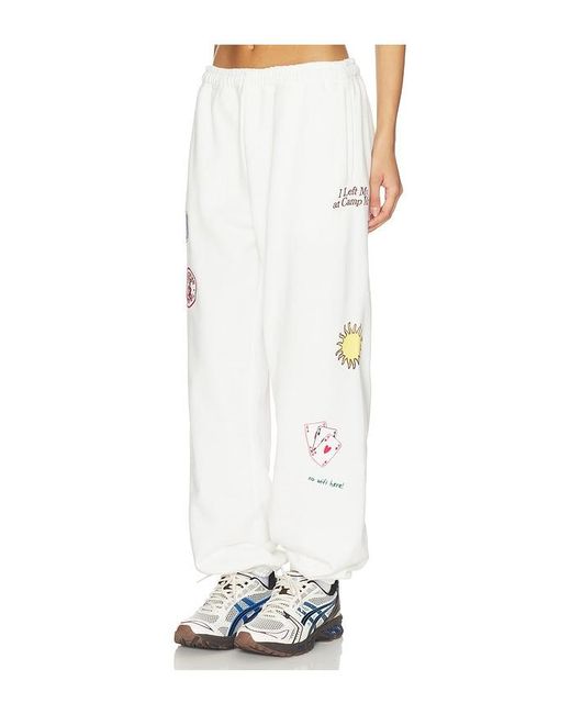 The Mayfair Group White No Wifi Here Sweatpants