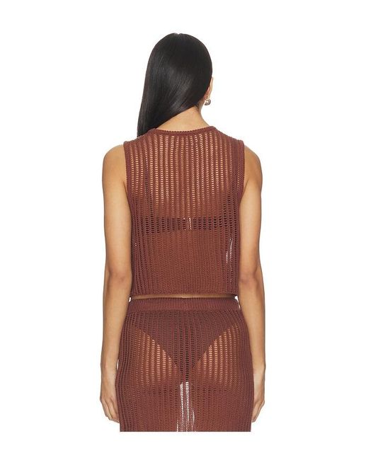LSPACE Red Sander Top