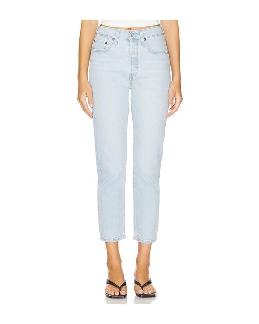 Levi's Blue 501 Crop