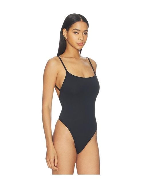 GRLFRND Blue Open-Back Bodysuit
