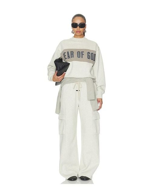 Fear Of God White Classic Sweatshirt