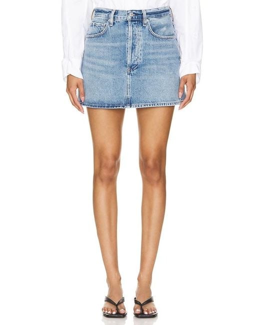Citizens of Humanity Blue Ramona Mini Skirt