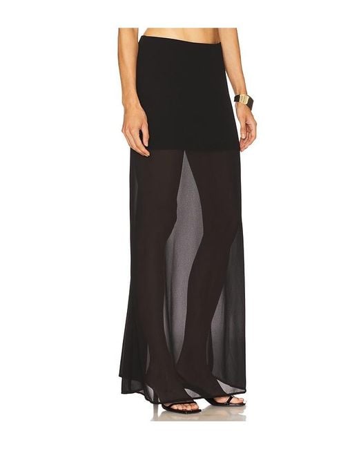 House of Harlow 1960 Black X Revolve Cameron Maxi Skirt