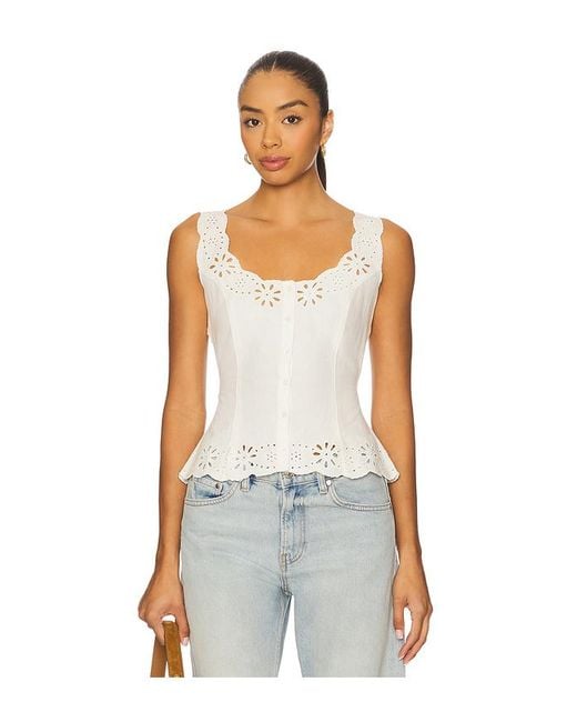 Tularosa White Josette Top