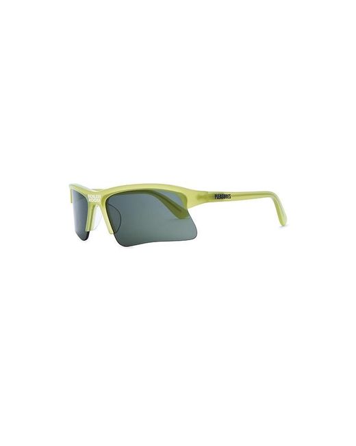 Pleasures Green Boiler Room Active Sunglasses for men