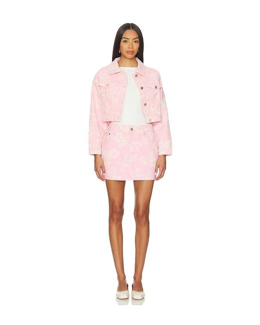 Kulani Kinis Pink Denim Mini Skirt