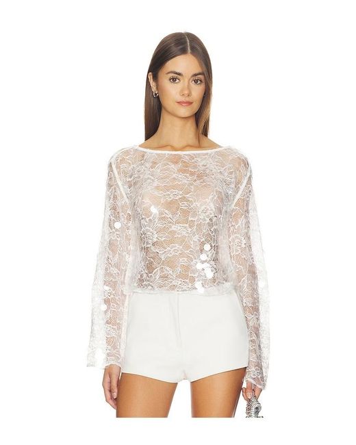 Lovers + Friends White Mally Top