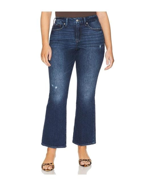 GOOD AMERICAN Blue Good Petite Boot Jeans