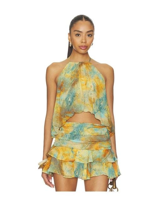 MISA Los Angles Yellow Quinn Top