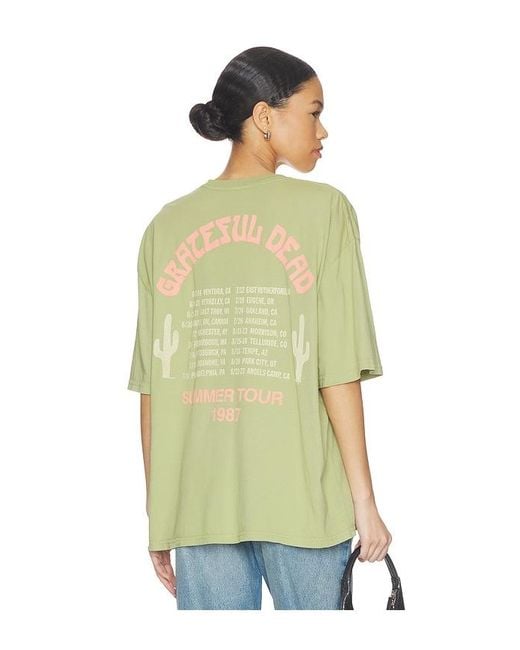 Junk Food Green Grateful Dead Tour 1987 Tee for men