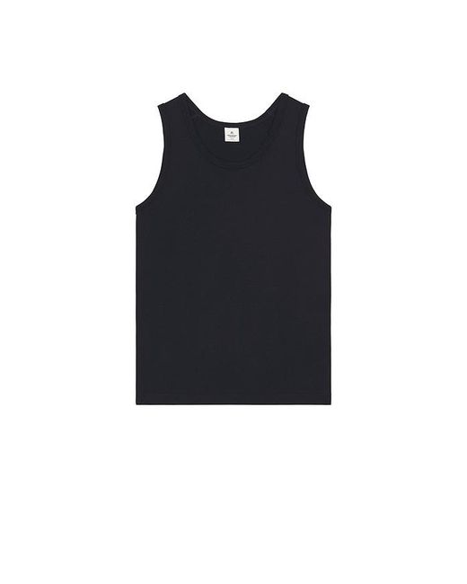 Reigning Champ Black Lightweight Jersey Slim Tank Top for men