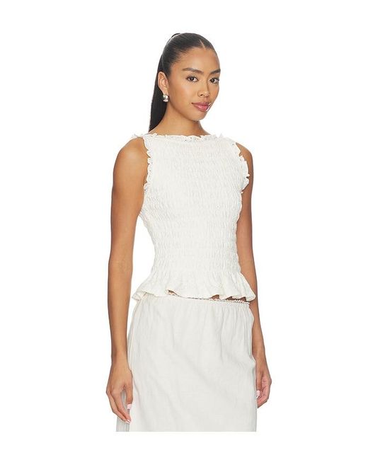 Elodie the Label White Veda Lace Top