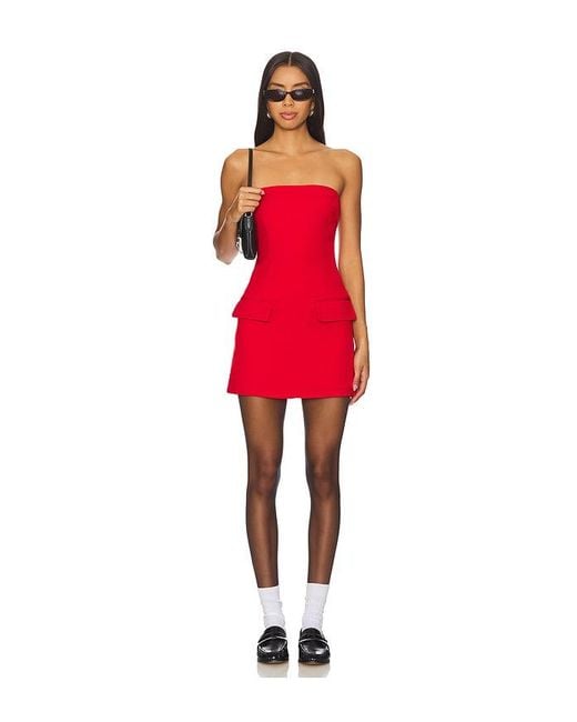 Vestido Mandy En Color Rojo Talla (También En S, M) superdown de color Red