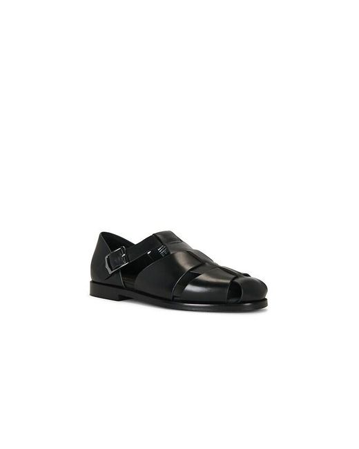 G.H.BASS Black Potter Flat Sandals for men