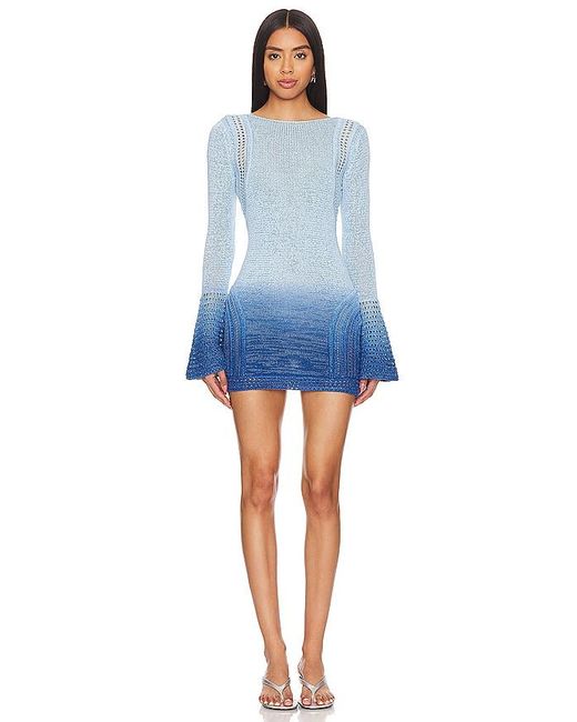 Significant Other Blue Orly Long Sleeve Dress