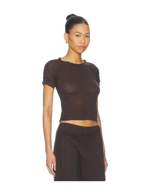 OTTOLINGER Black Linen T-Shirt