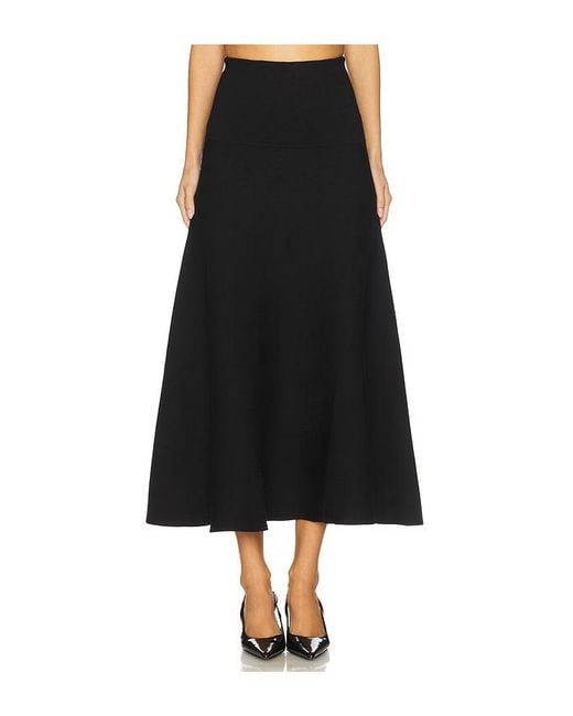 Karina Grimaldi Black Krystina Long Skirt