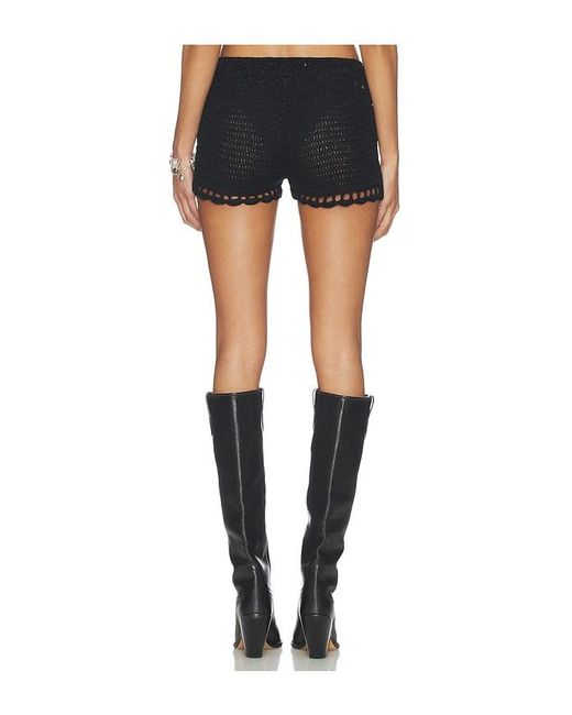 superdown Blue Julianna Crochet Short