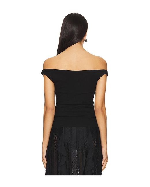 superdown Black Analiza Off The Shoulder Top