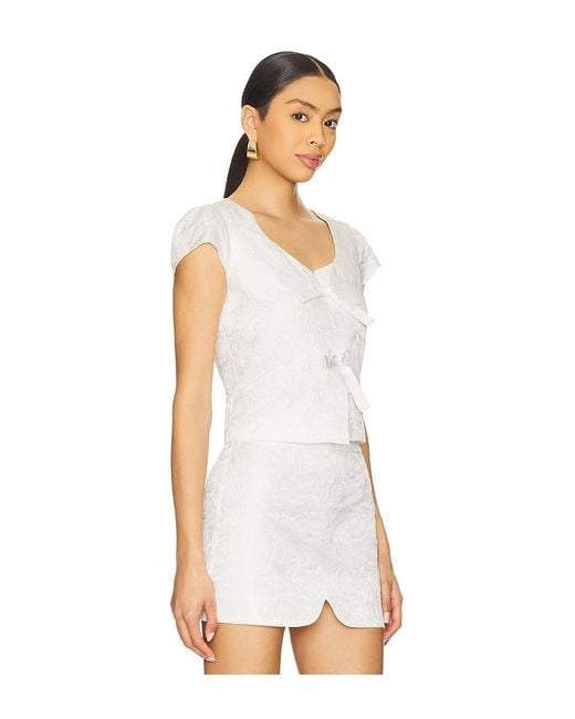 Amanda Uprichard White Bryant Top