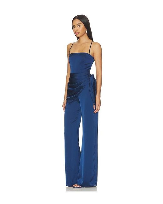 Amanda Uprichard Blue Cheryl Jumpsuit
