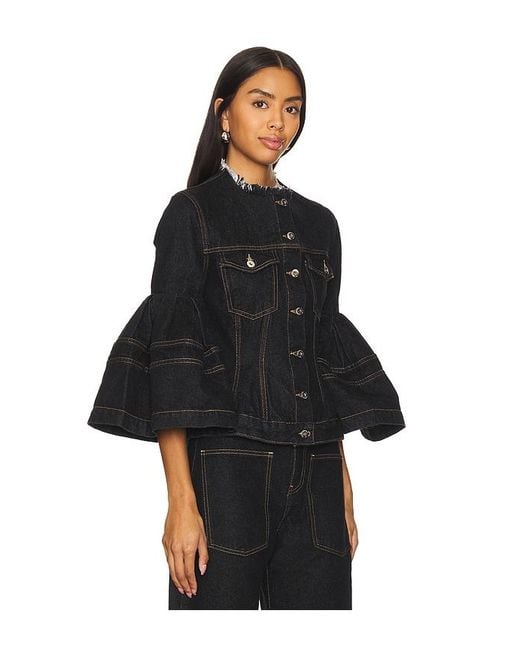 Marques'Almeida Black Denim Jacket