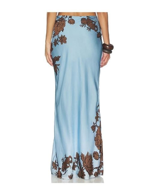 Rococo Sand Blue Maxi Skirt