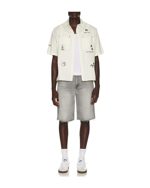 JUNGLES Natural No Where Button Up Shirt for men