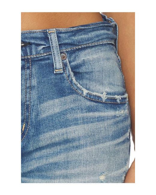 Moussy Blue Bridgeville Slim Straight Jeans