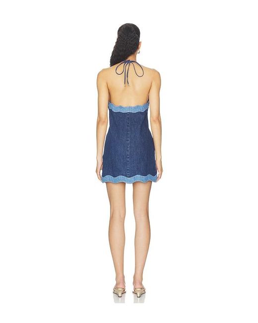 retroféte Blue Tasia Denim Dress