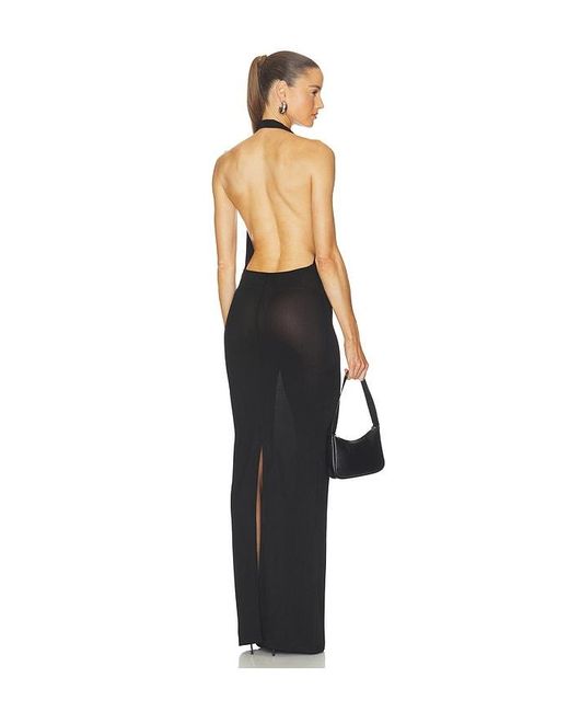 ÉTERNE Black Gisele Maxi Dress