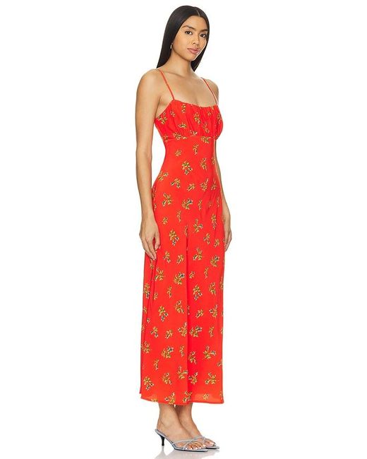 Kitri Red Velma Midi Dress