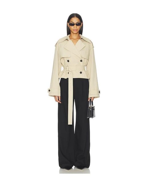 L'academie Natural 'Academie Kimmi Cropped Trench Jacket