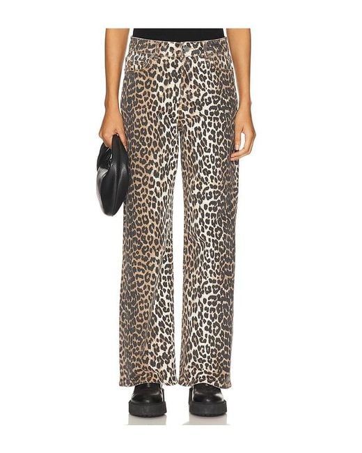 Ganni Multicolor Izey Wide Leg Jeans