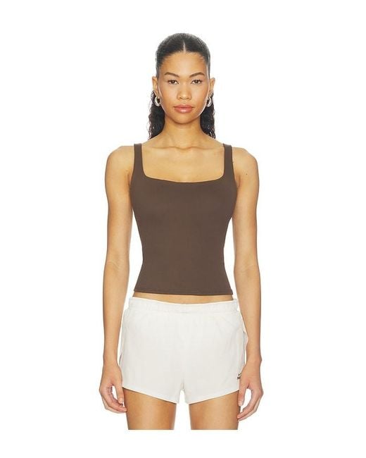 NikeSKIMS White Matte Square Neck Tank